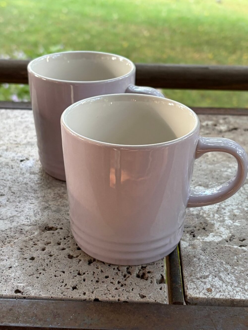 TWO Le Creuset Coffee Mug 12 oz (350ml) Coffee Tea Cup SOFT LAVENDAR